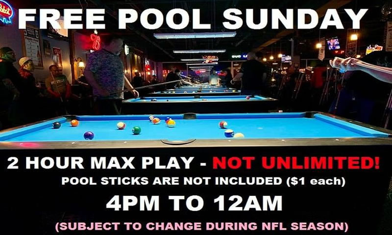 Free Pool Sundays